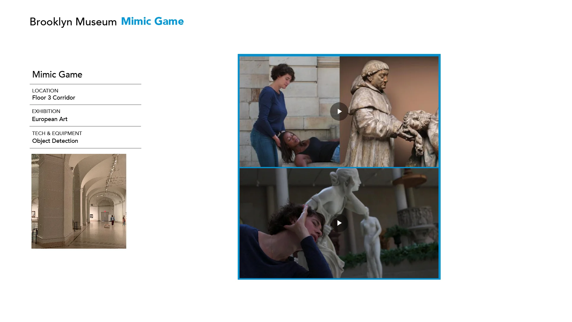 Mimic gesture screen